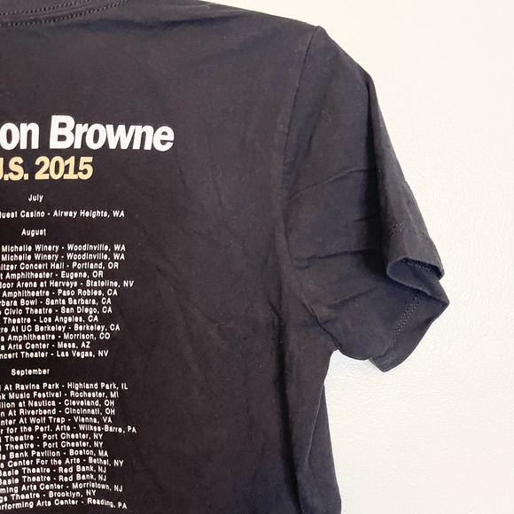 Jackson Browne Standing In The Breach Graphic Merch Black T-Shirt Medium - Picture 12 of 13
